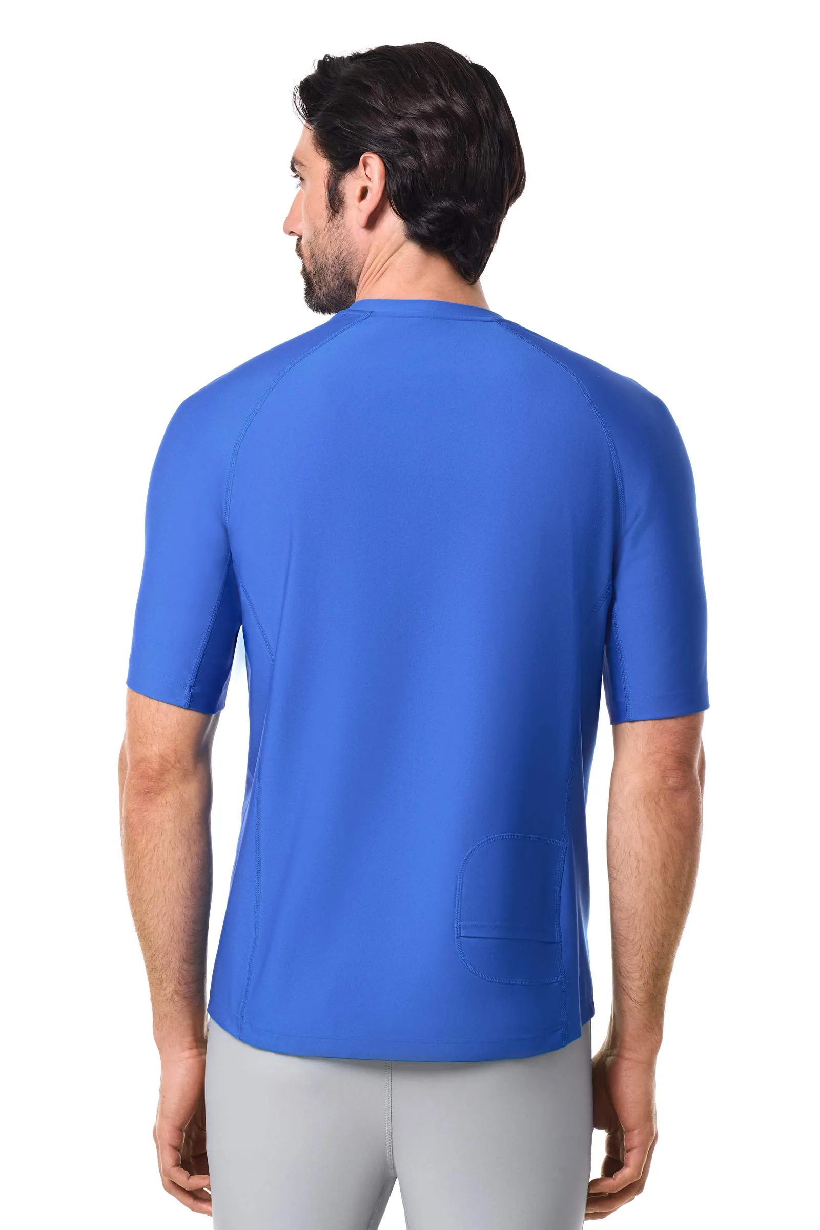 Men's Hightide Short Sleeve Swim Shirt | Baja Blue