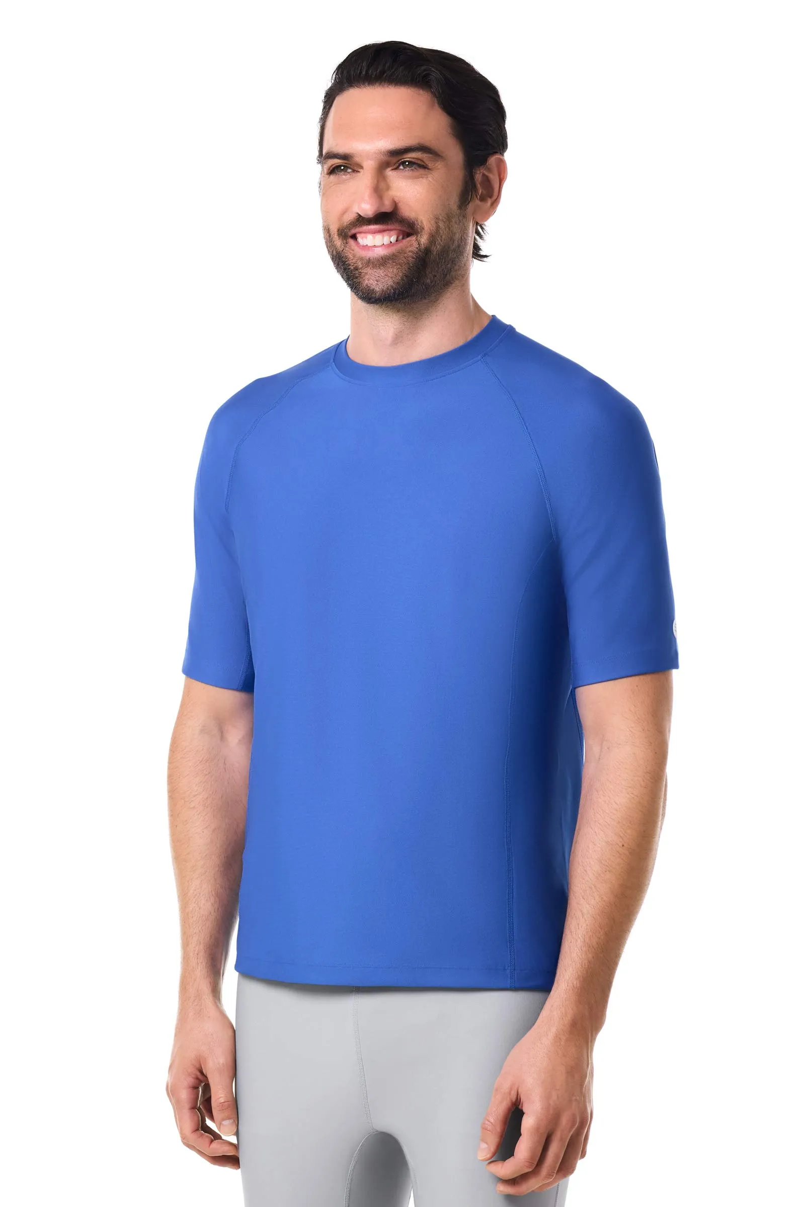 Men's Hightide Short Sleeve Swim Shirt | Baja Blue