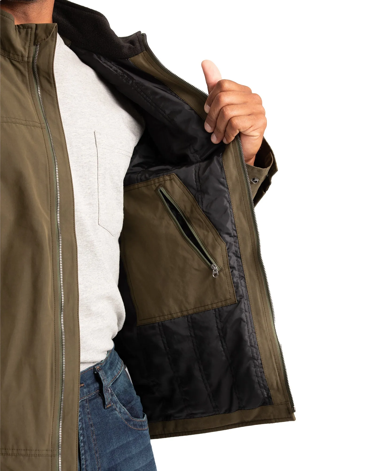 Men's Quilt-Lined Micro-Duck Chore Jacket