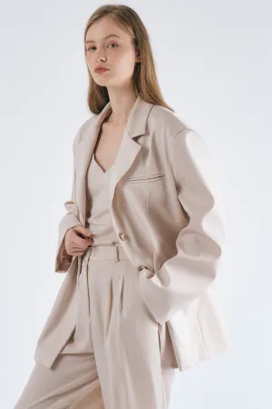 Mia Oversized Satin Blazer
