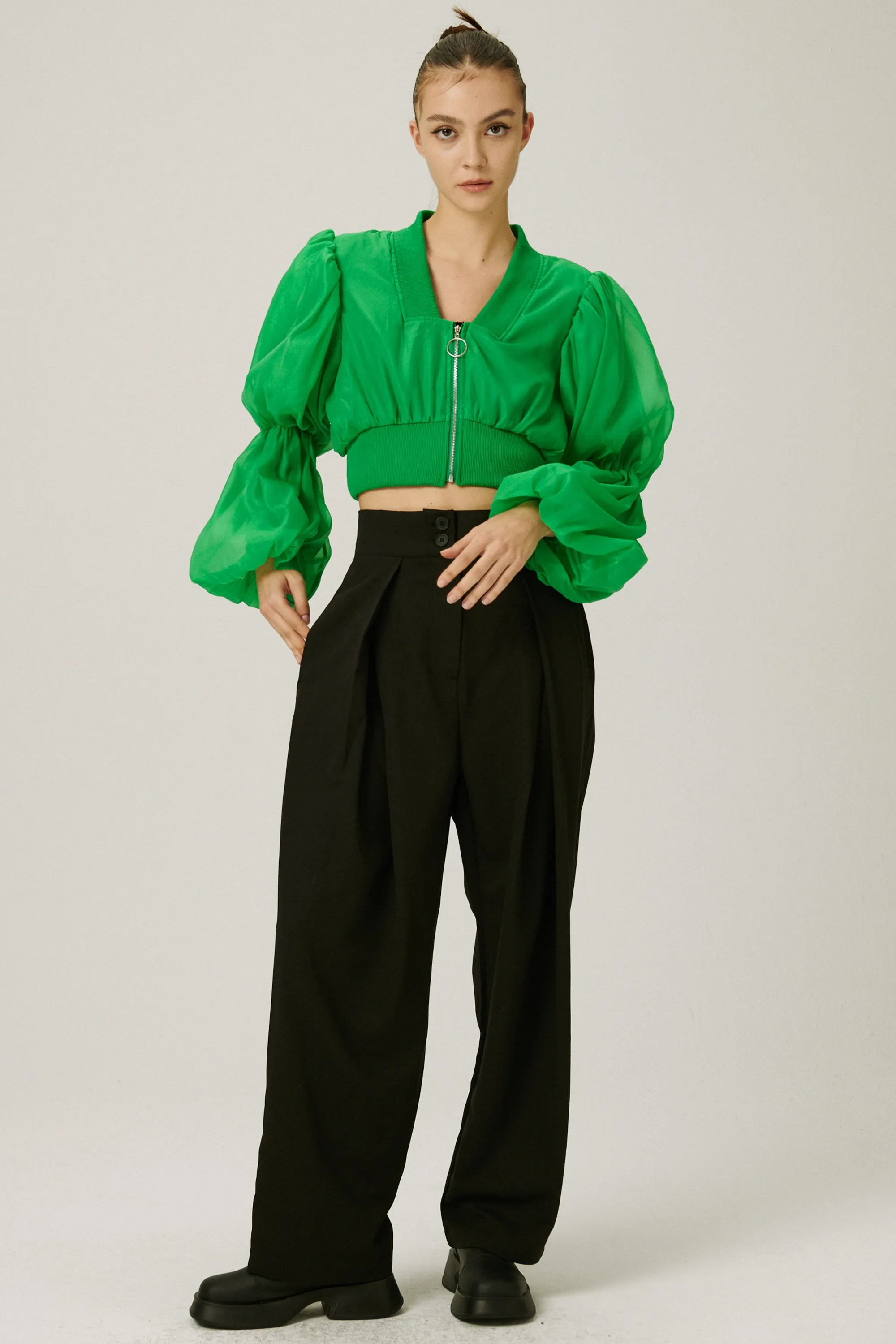 Mindy Balloon Sleeve Jacket