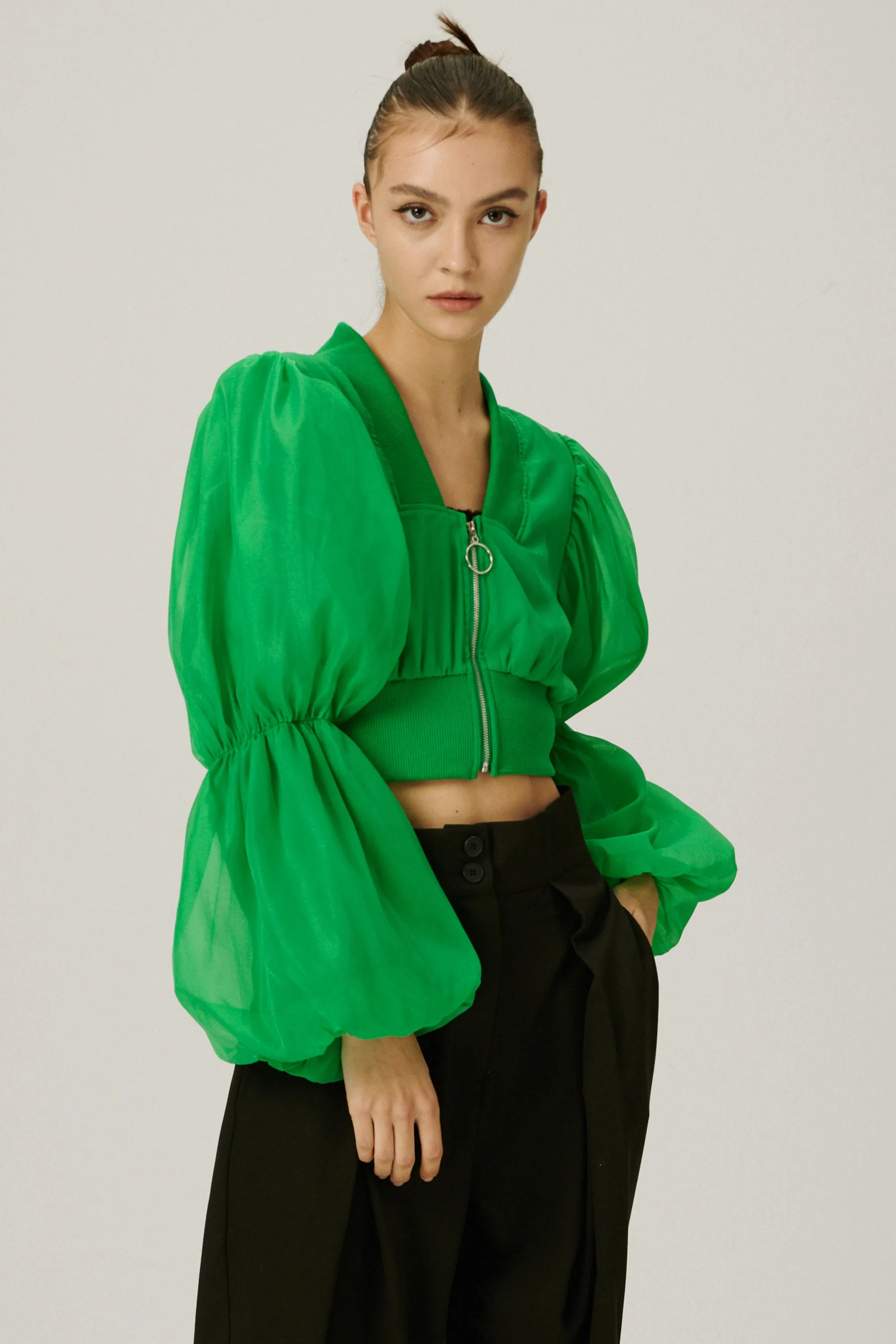 Mindy Balloon Sleeve Jacket