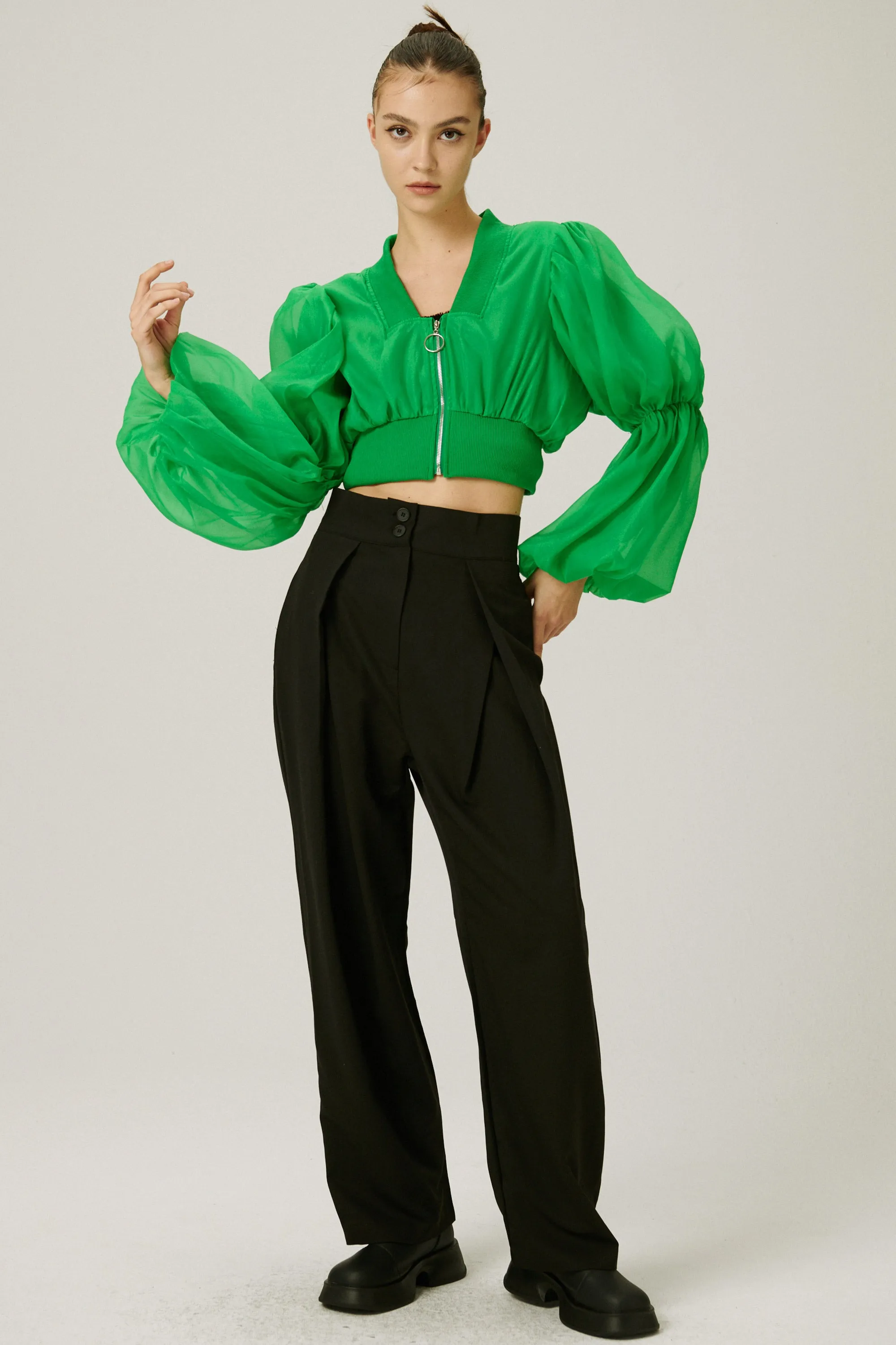 Mindy Balloon Sleeve Jacket