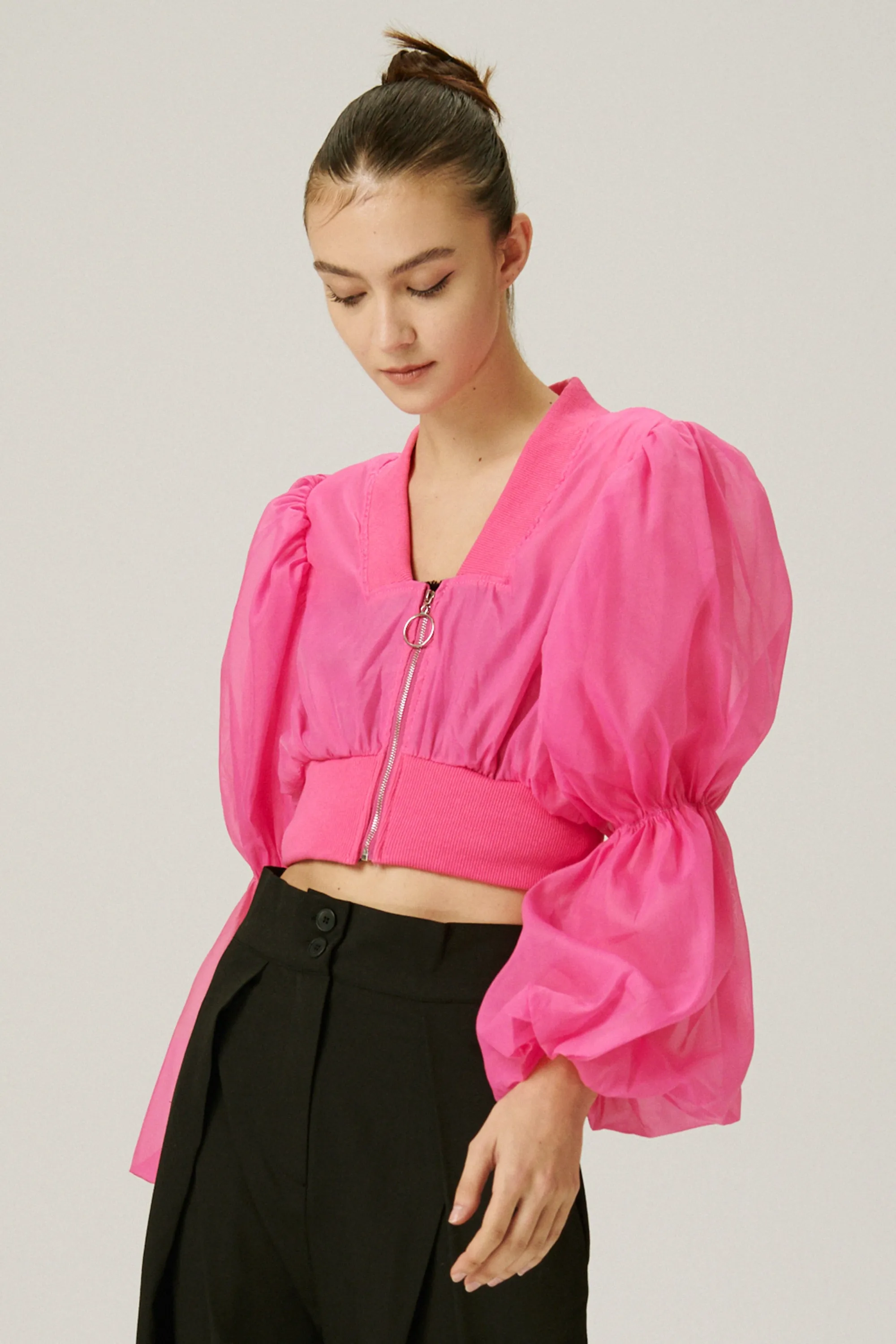 Mindy Balloon Sleeve Jacket