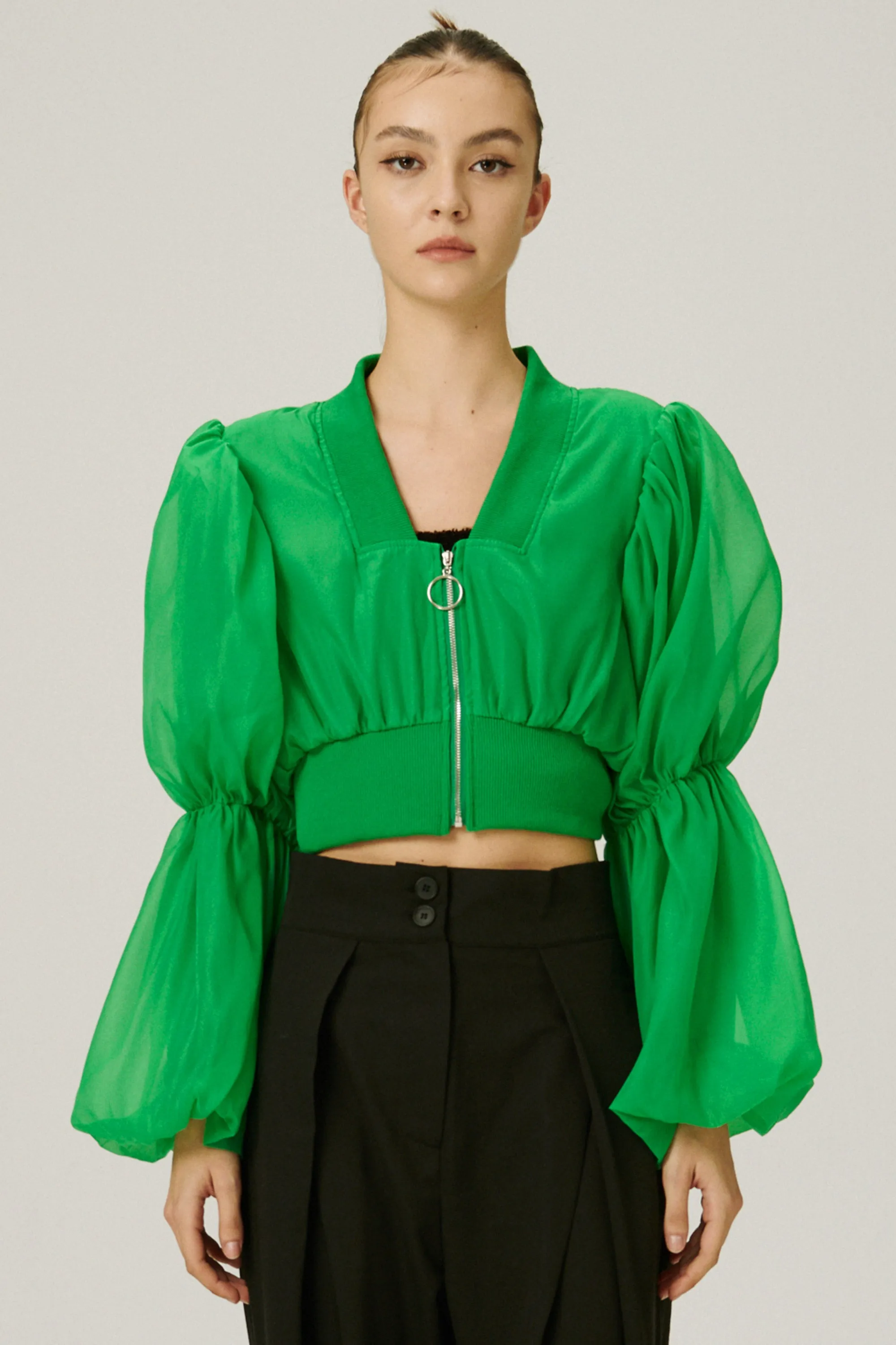Mindy Balloon Sleeve Jacket