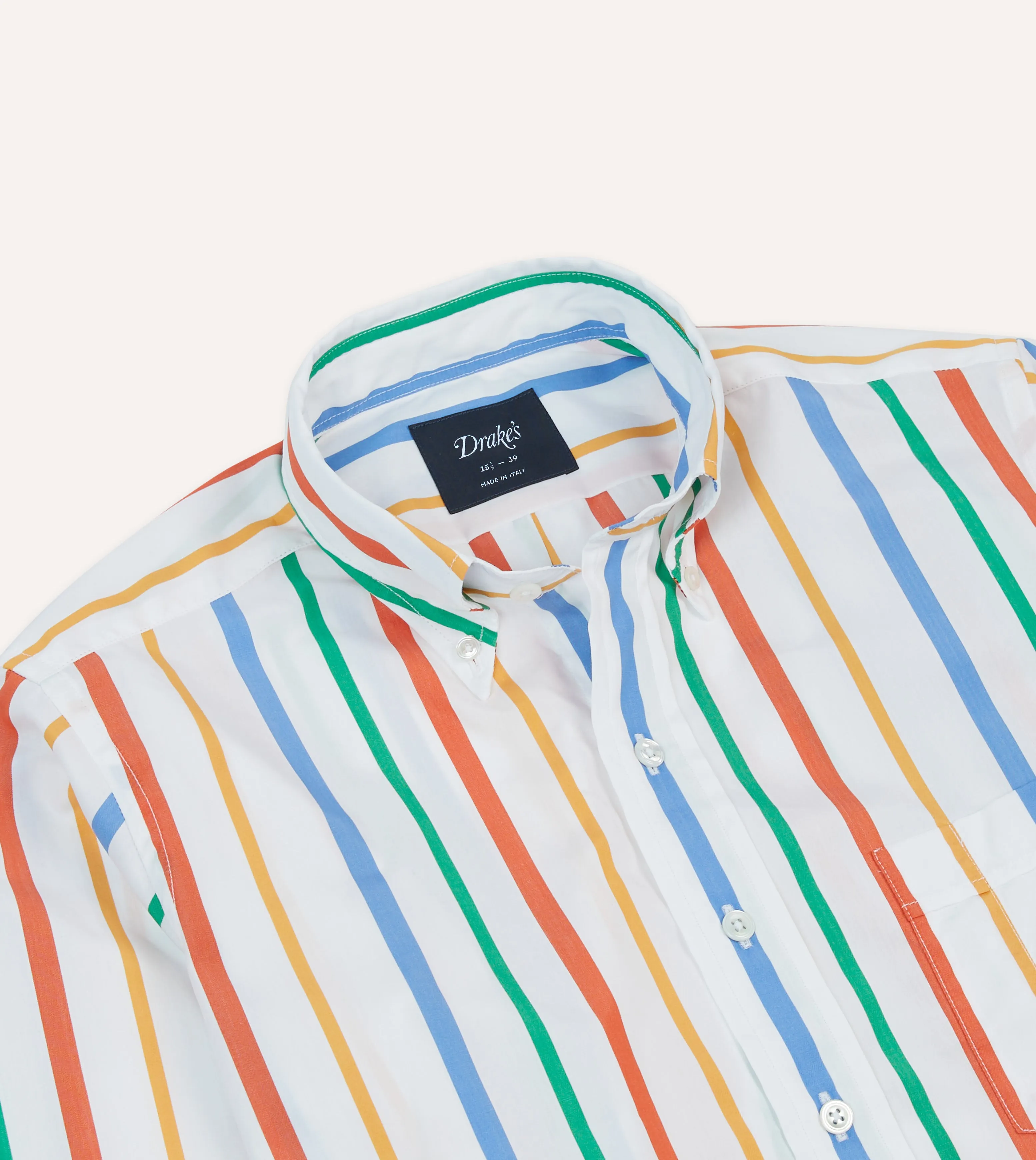 Multi Stripe Poplin Button-Down Shirt