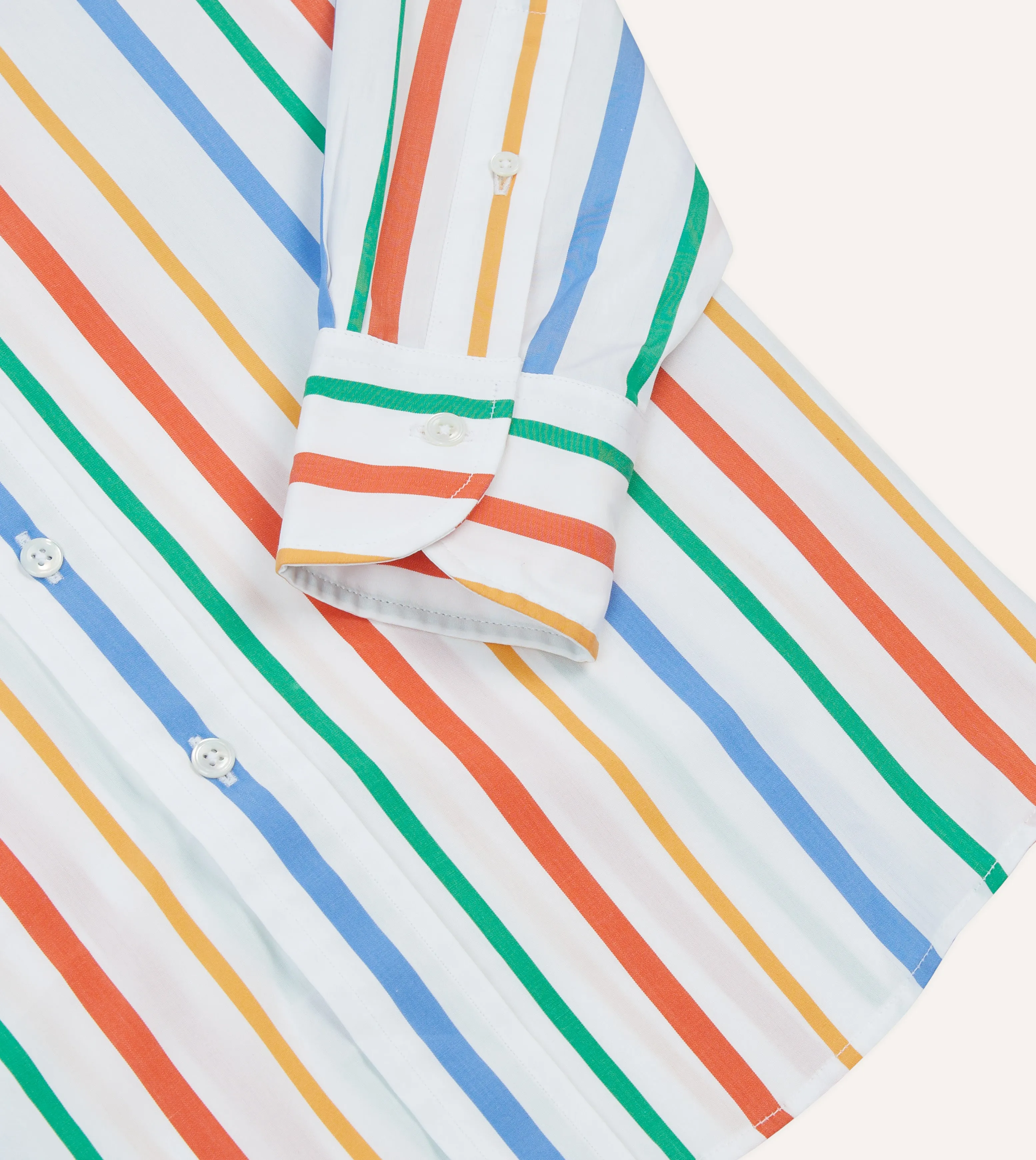 Multi Stripe Poplin Button-Down Shirt