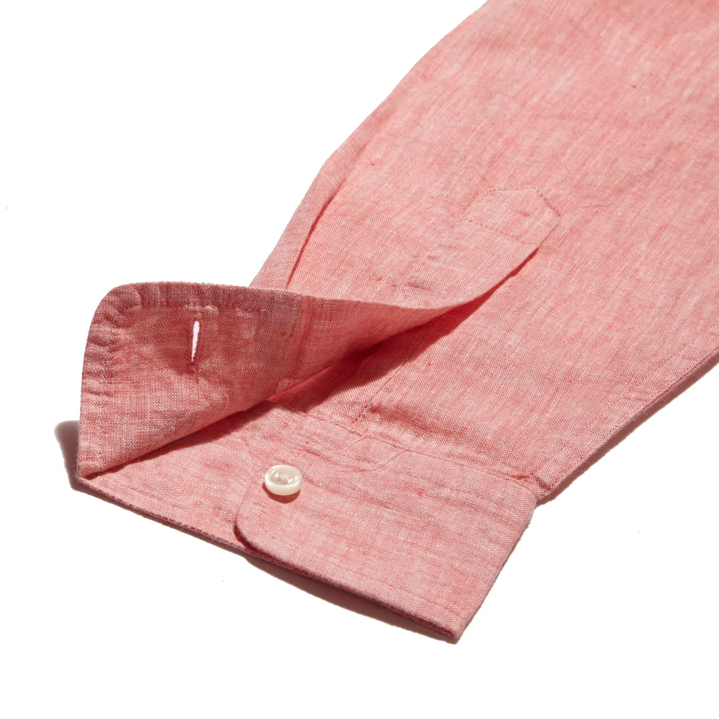 Nantucket Yarn Dyed Linen Shirt - Red
