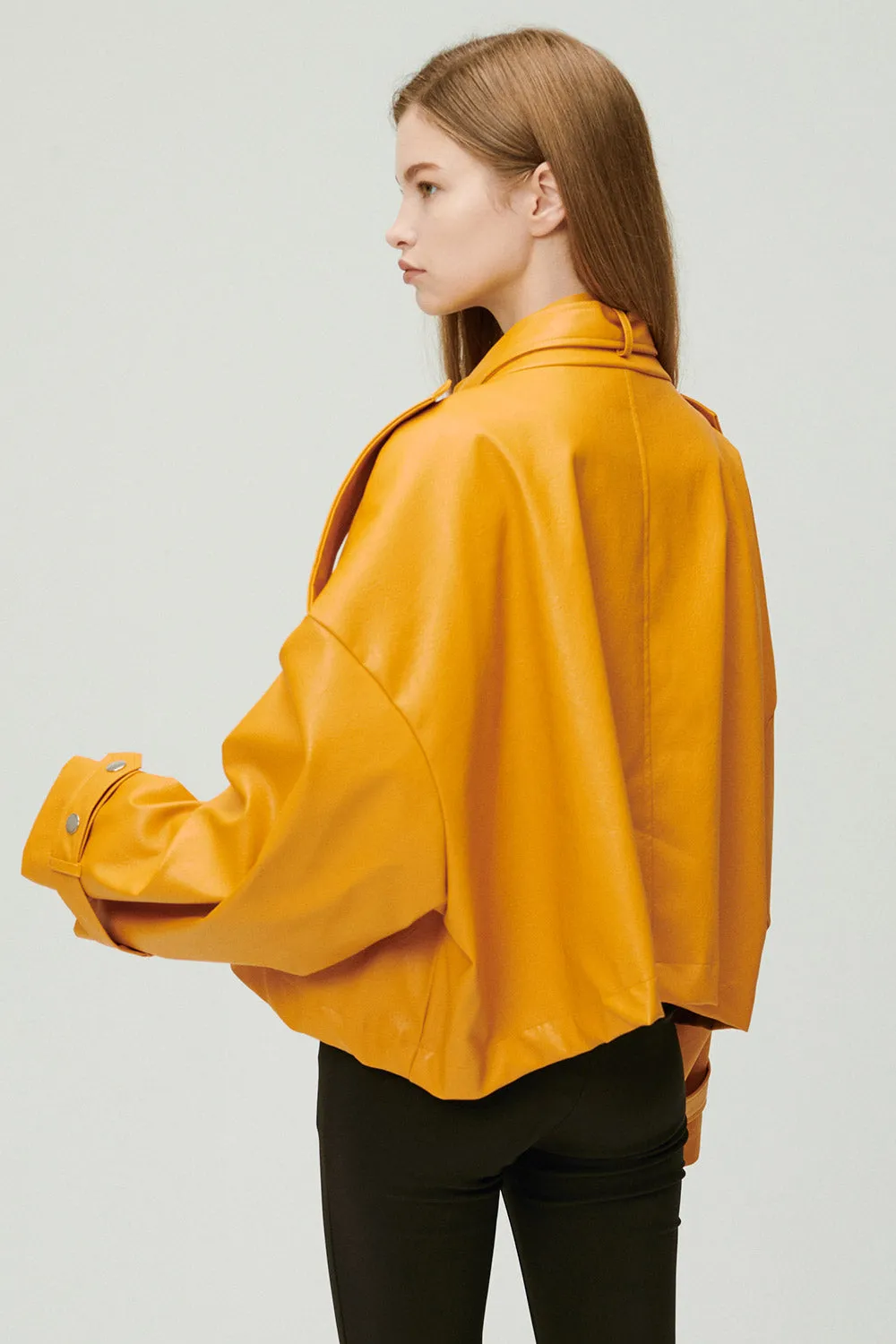 Naomi Oversized Pleather Jacket