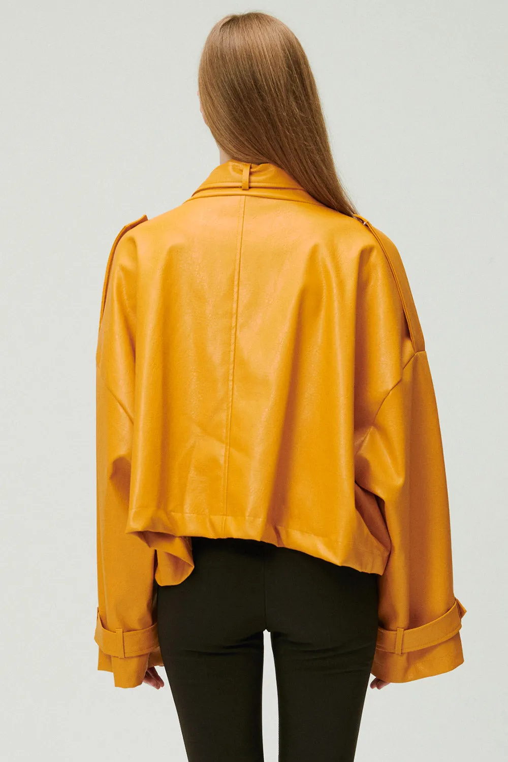 Naomi Oversized Pleather Jacket