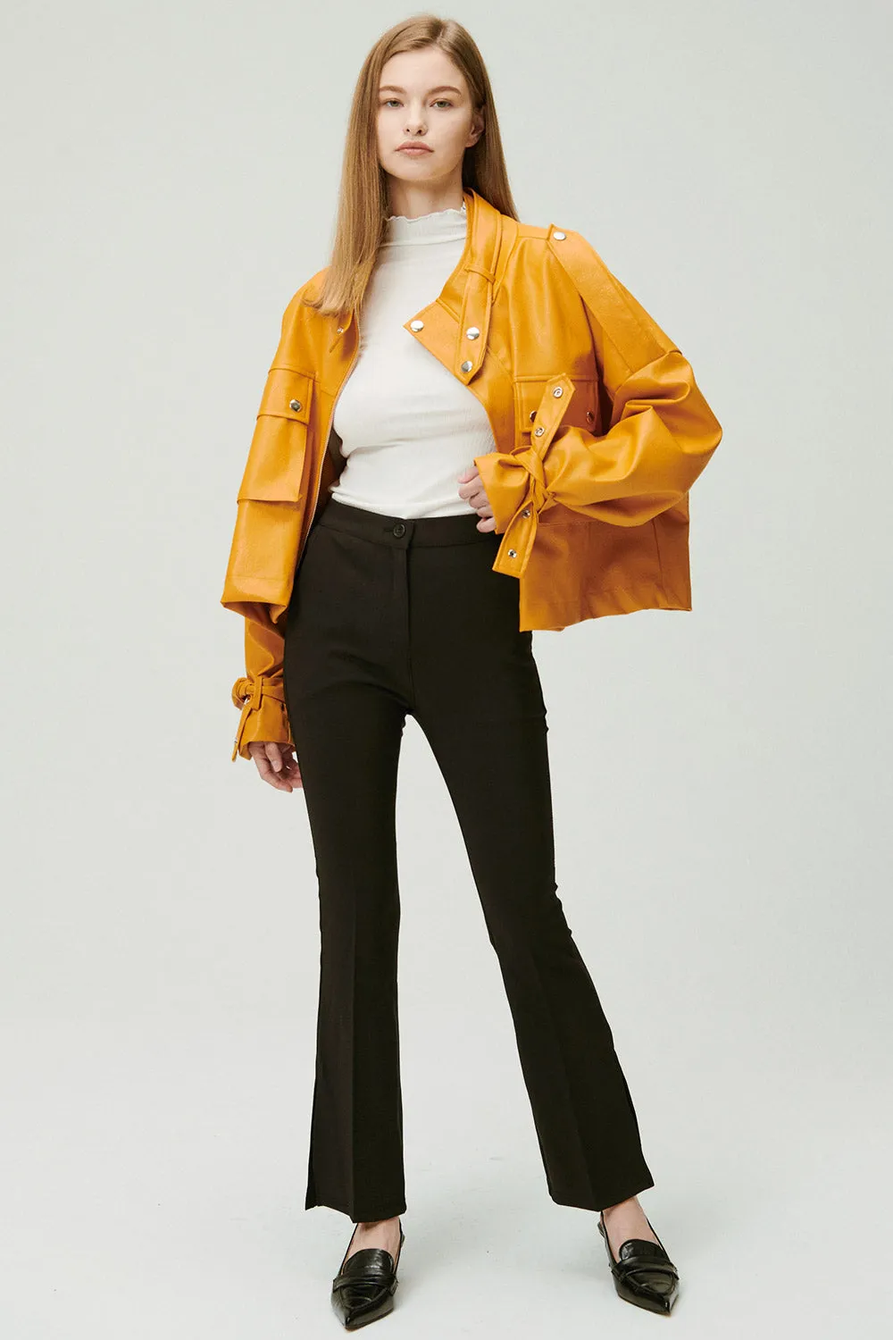Naomi Oversized Pleather Jacket
