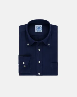 NAVY SOLID LINEN SHIRT