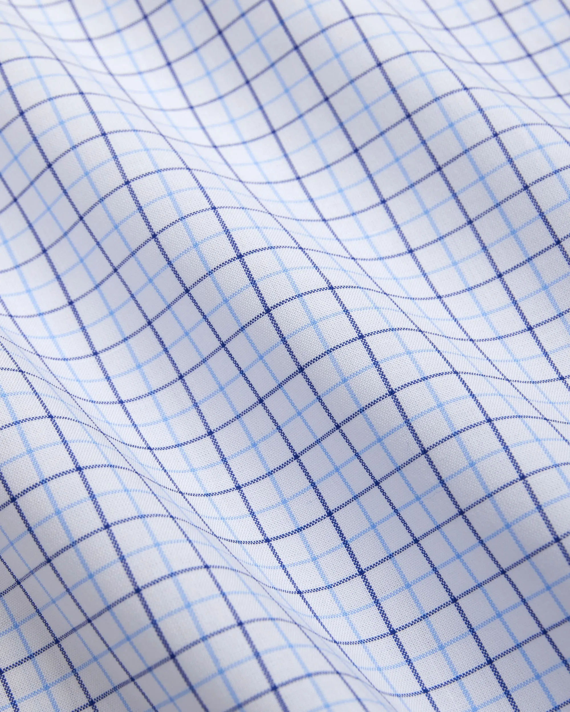 NAVY/LIGHT BLUE TATTERSALL BUTTON DOWN DRESS SHIRT