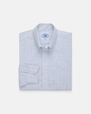 NAVY/LIGHT BLUE TATTERSALL BUTTON DOWN DRESS SHIRT