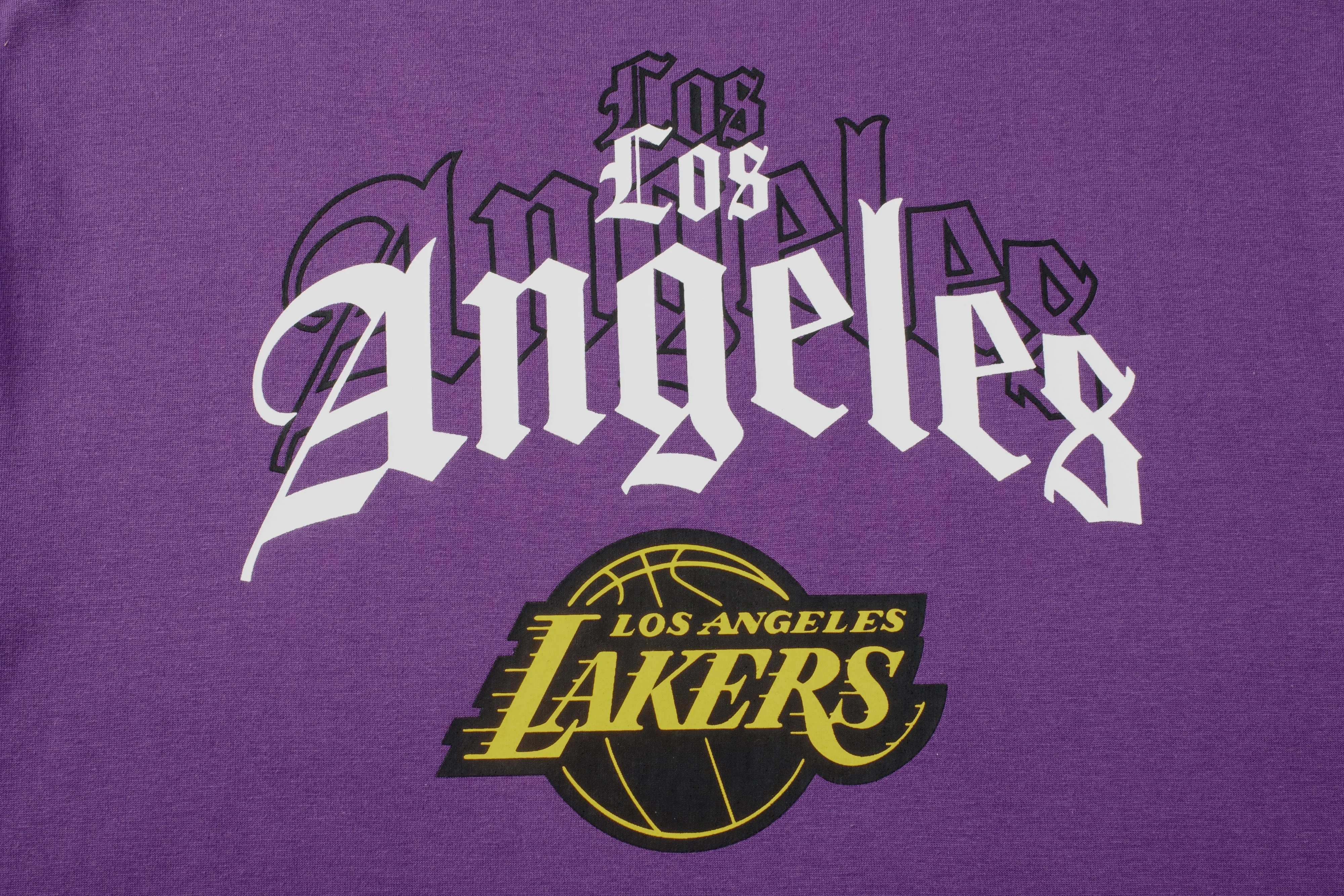 NBA Back Arch Print Long Fit T-Shirt - Los Angeles Lakers