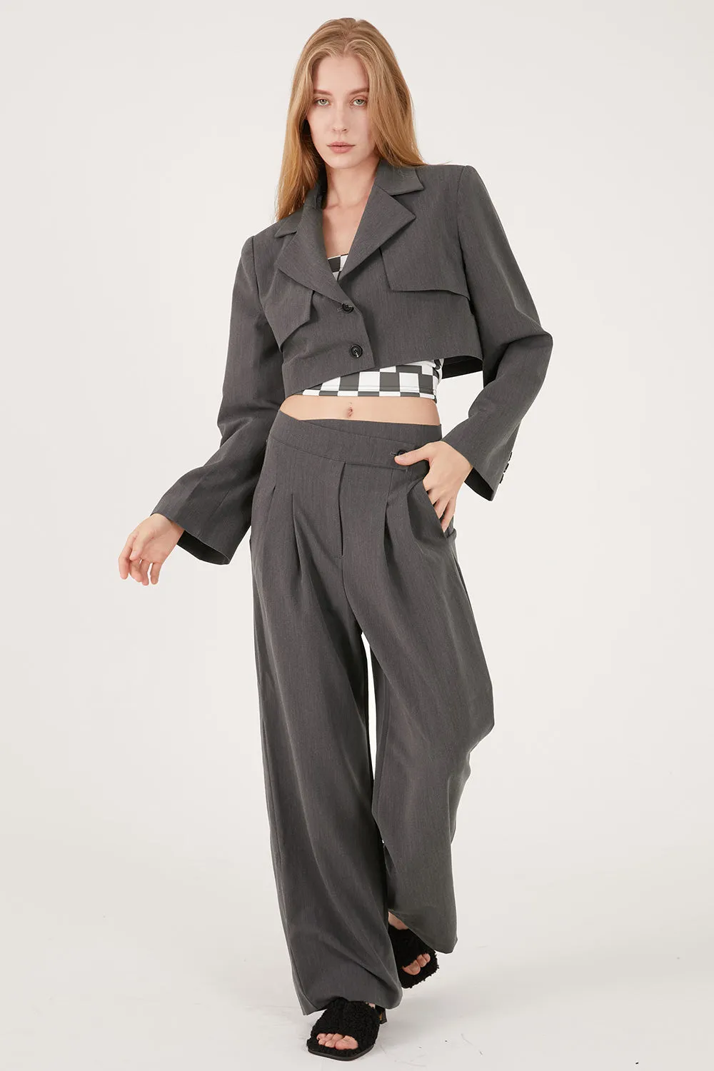Nova Cropped Blazer Jacket