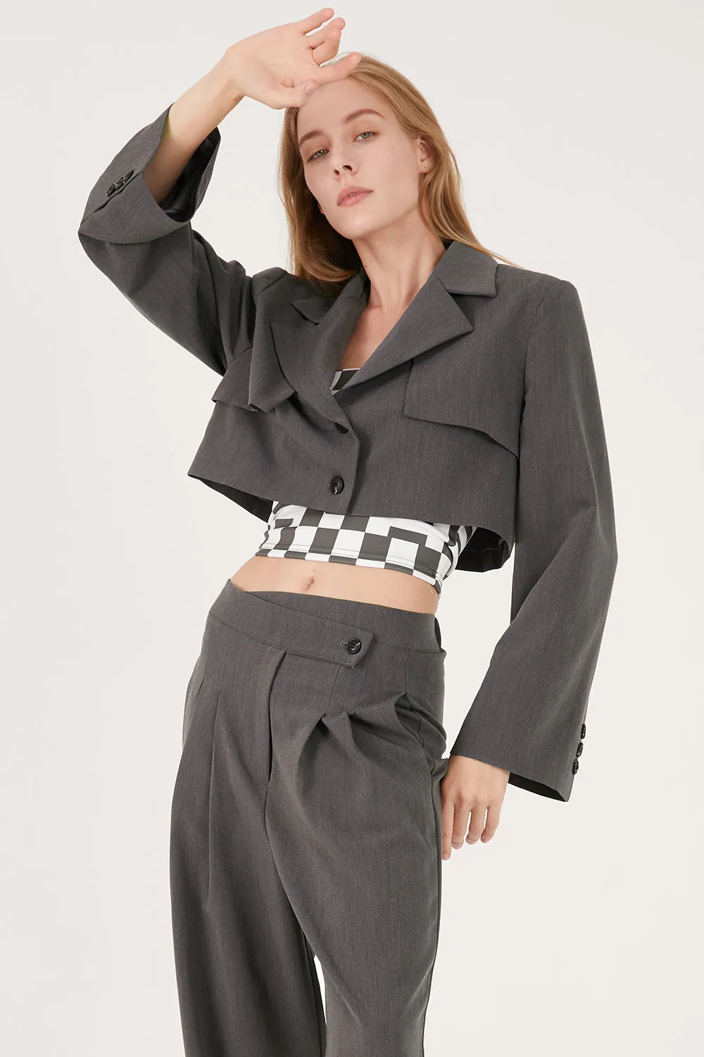 Nova Cropped Blazer Jacket