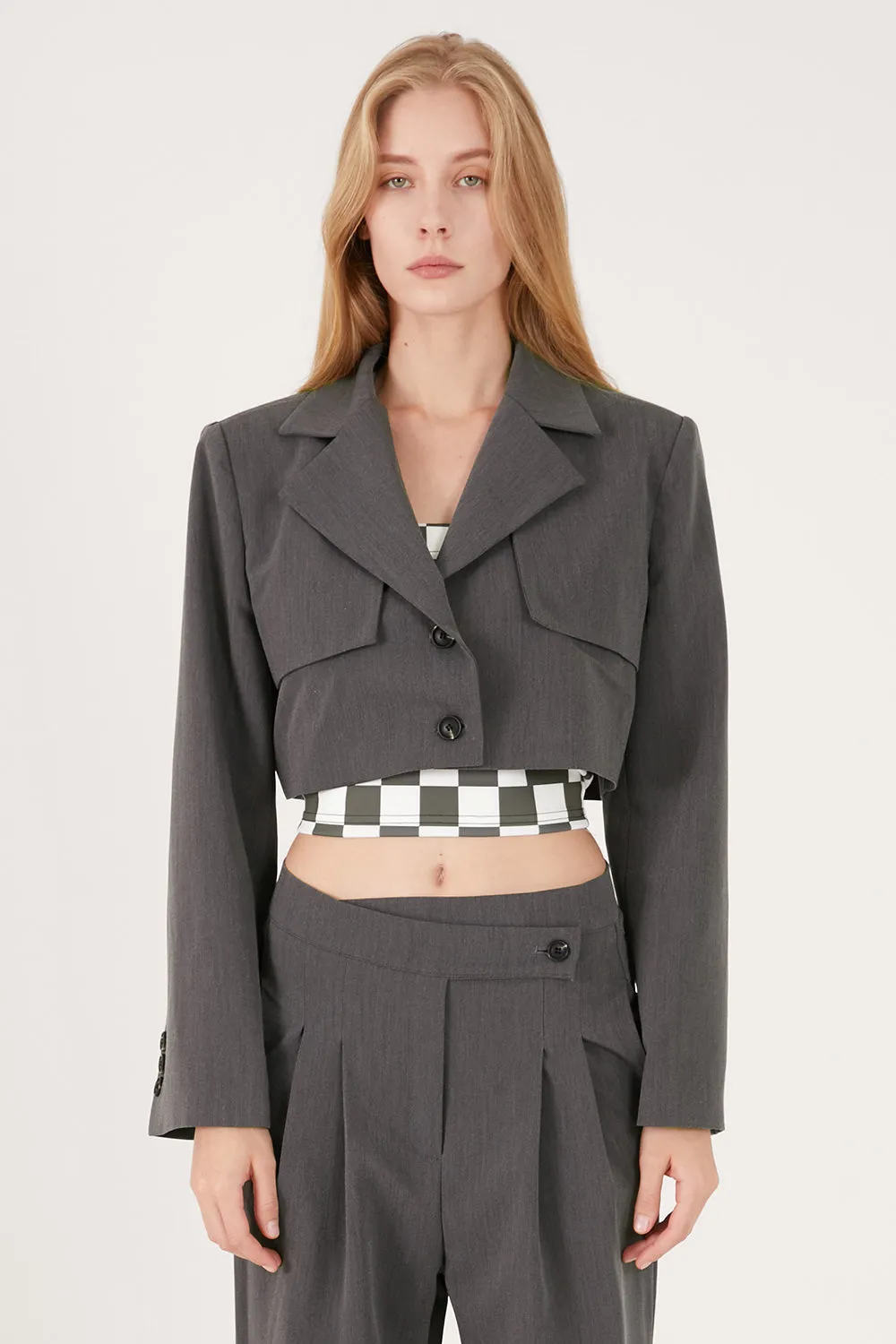 Nova Cropped Blazer Jacket