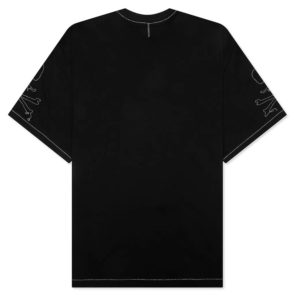 Oversized Ballchain Tee - Black/Silver