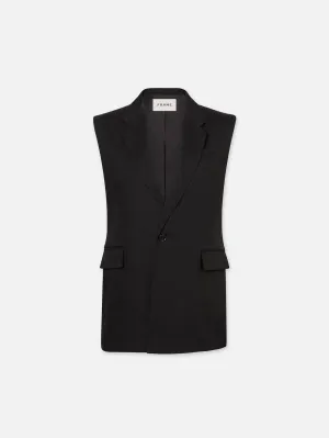 Oversized Vest -- Black