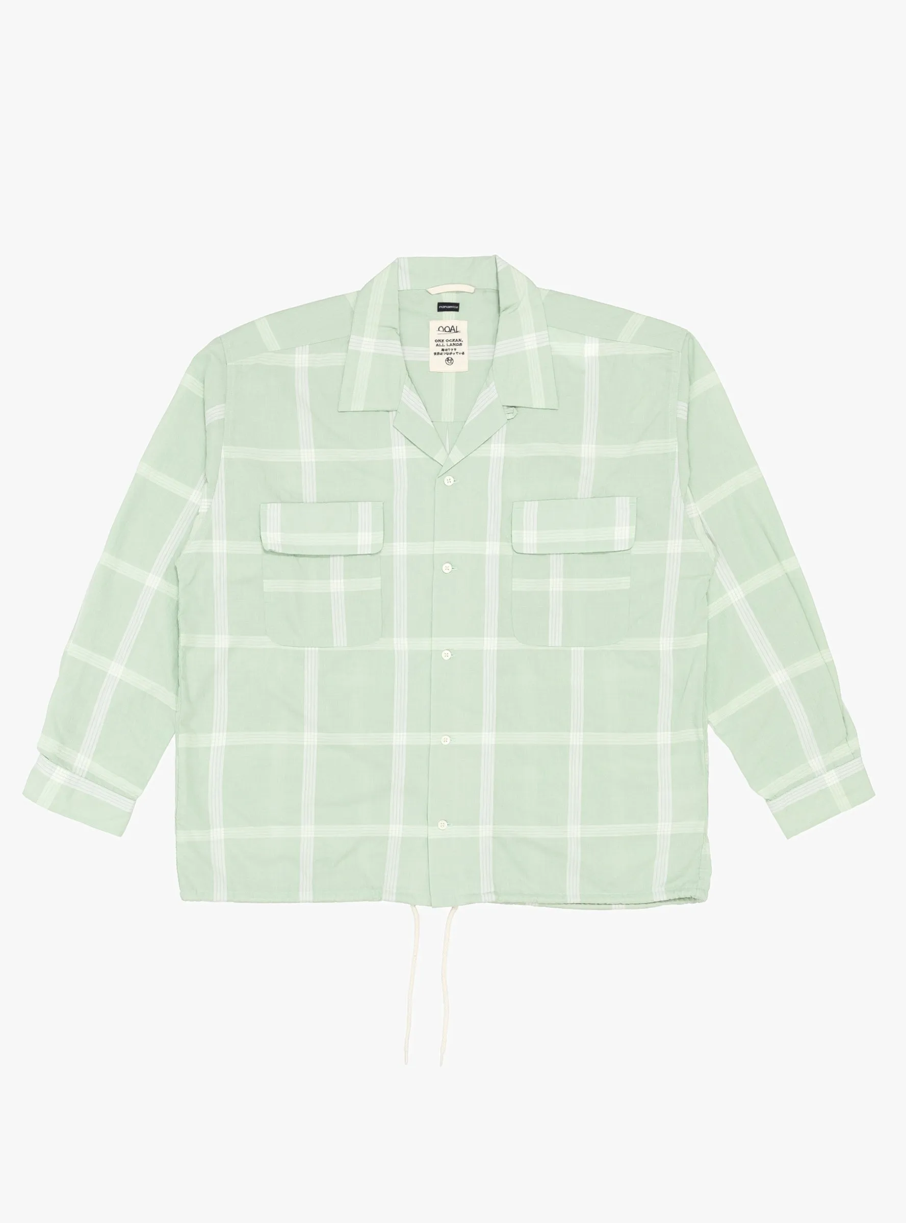PALAKA Check Shirt Coral Green