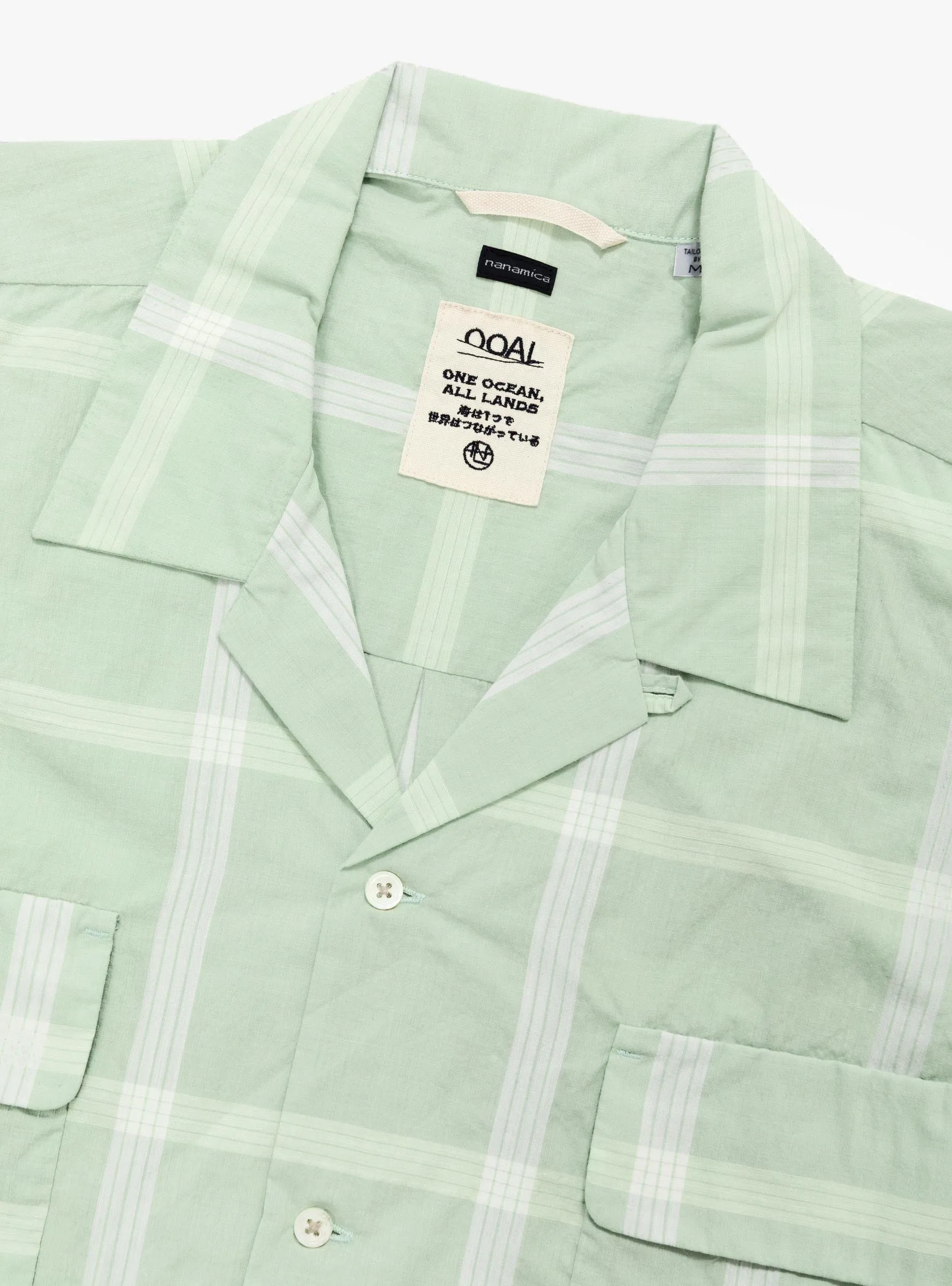 PALAKA Check Shirt Coral Green