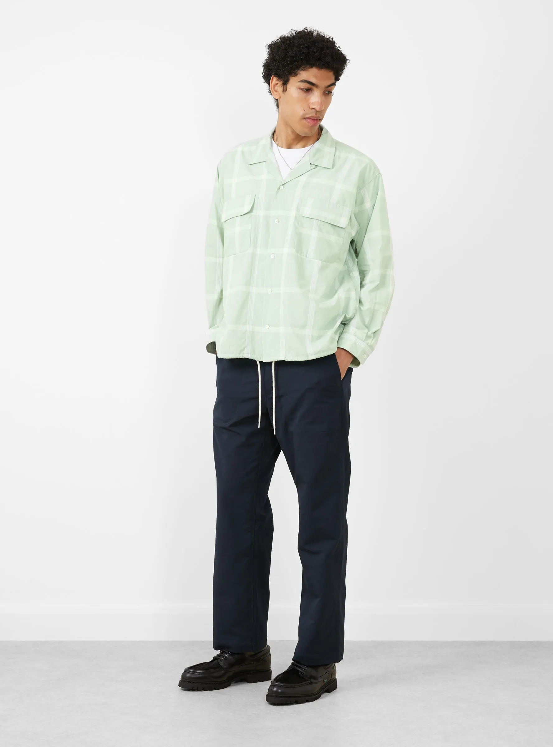 PALAKA Check Shirt Coral Green