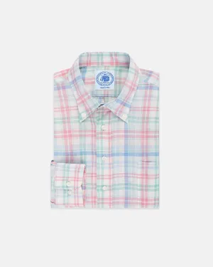PASTEL LARGE PANE LINEN SHIRT