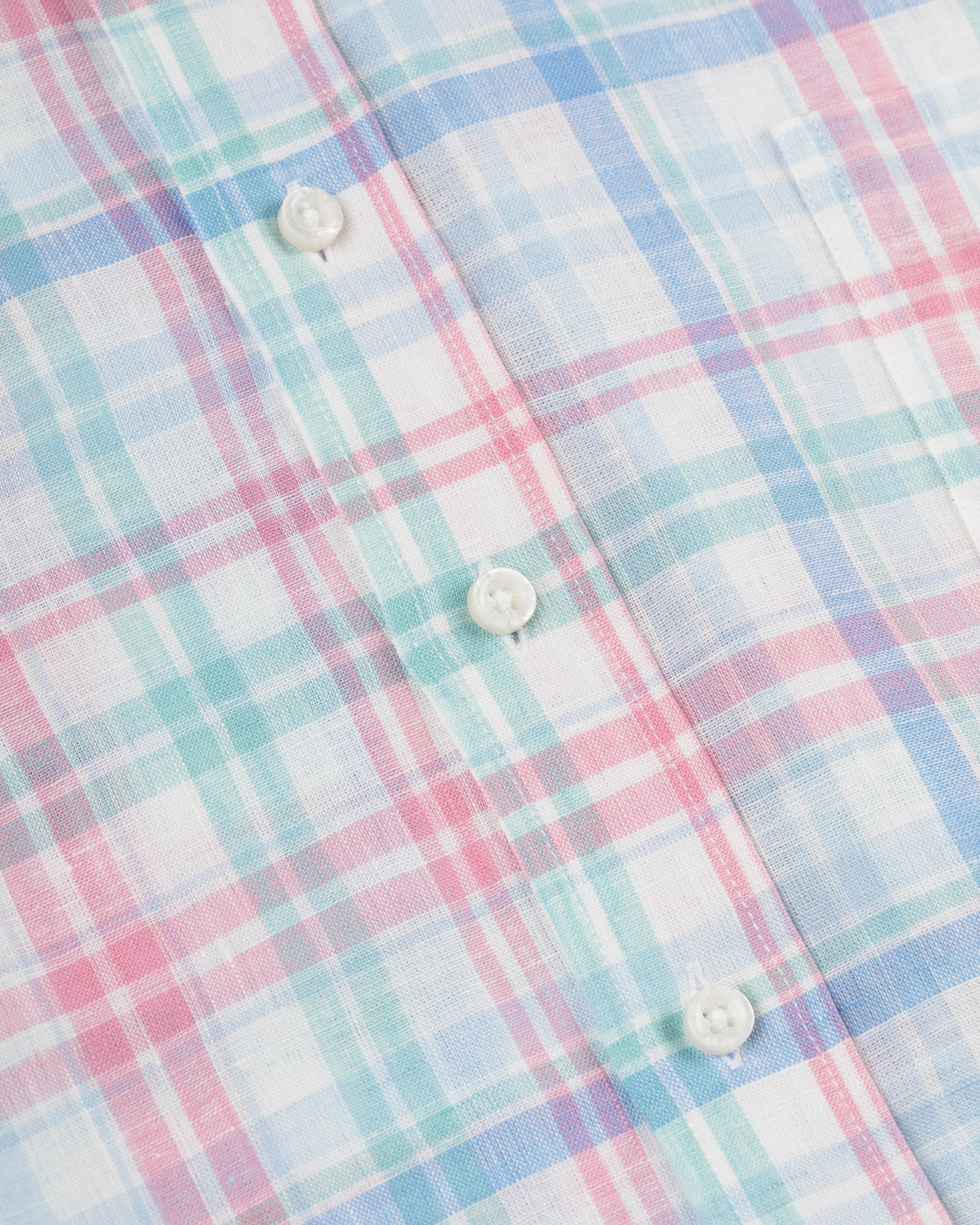 PASTEL LARGE PANE LINEN SHIRT