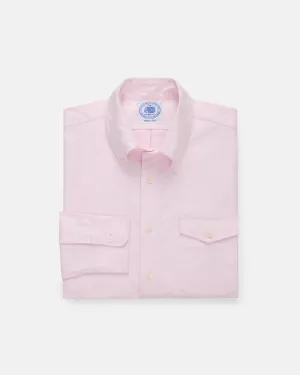 PINK OXFORD BUTTON DOWN SHIRT - FLAP POCKET - TRIM FIT