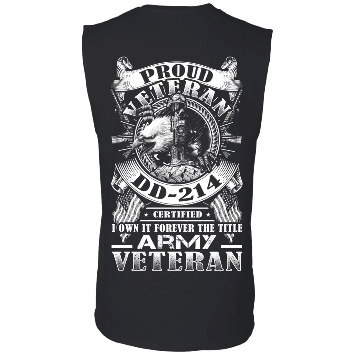 Proud Army Veteran DD214 Back T Shirts