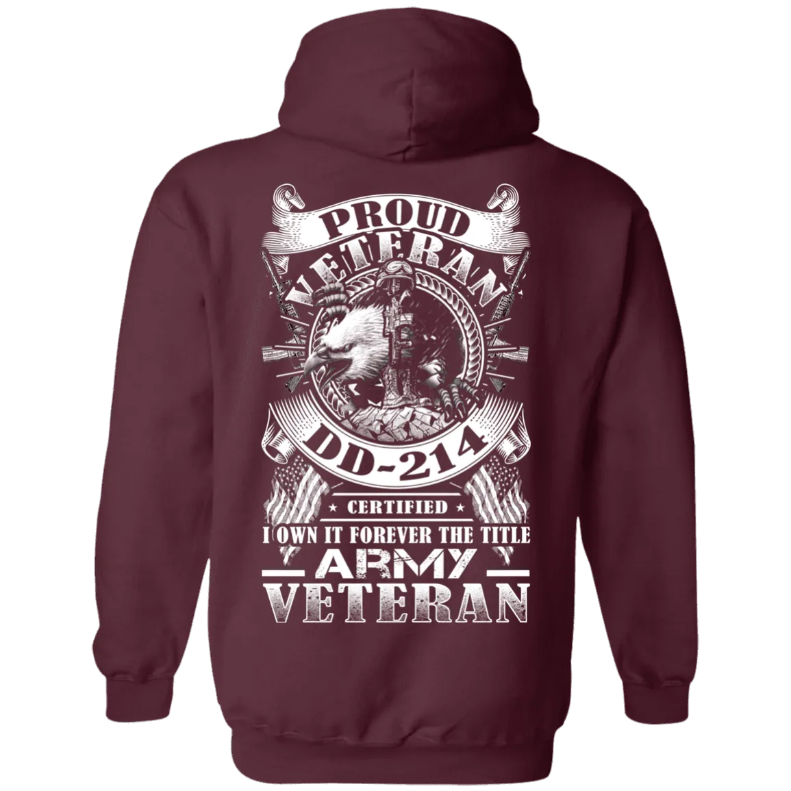 Proud Army Veteran DD214 Back T Shirts