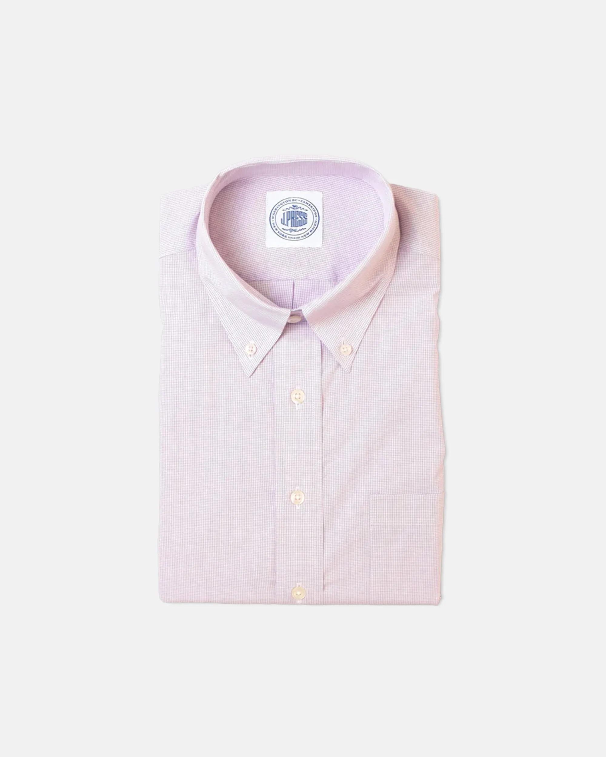 PURPLE MINI TATTERSALL DRESS SHIRT