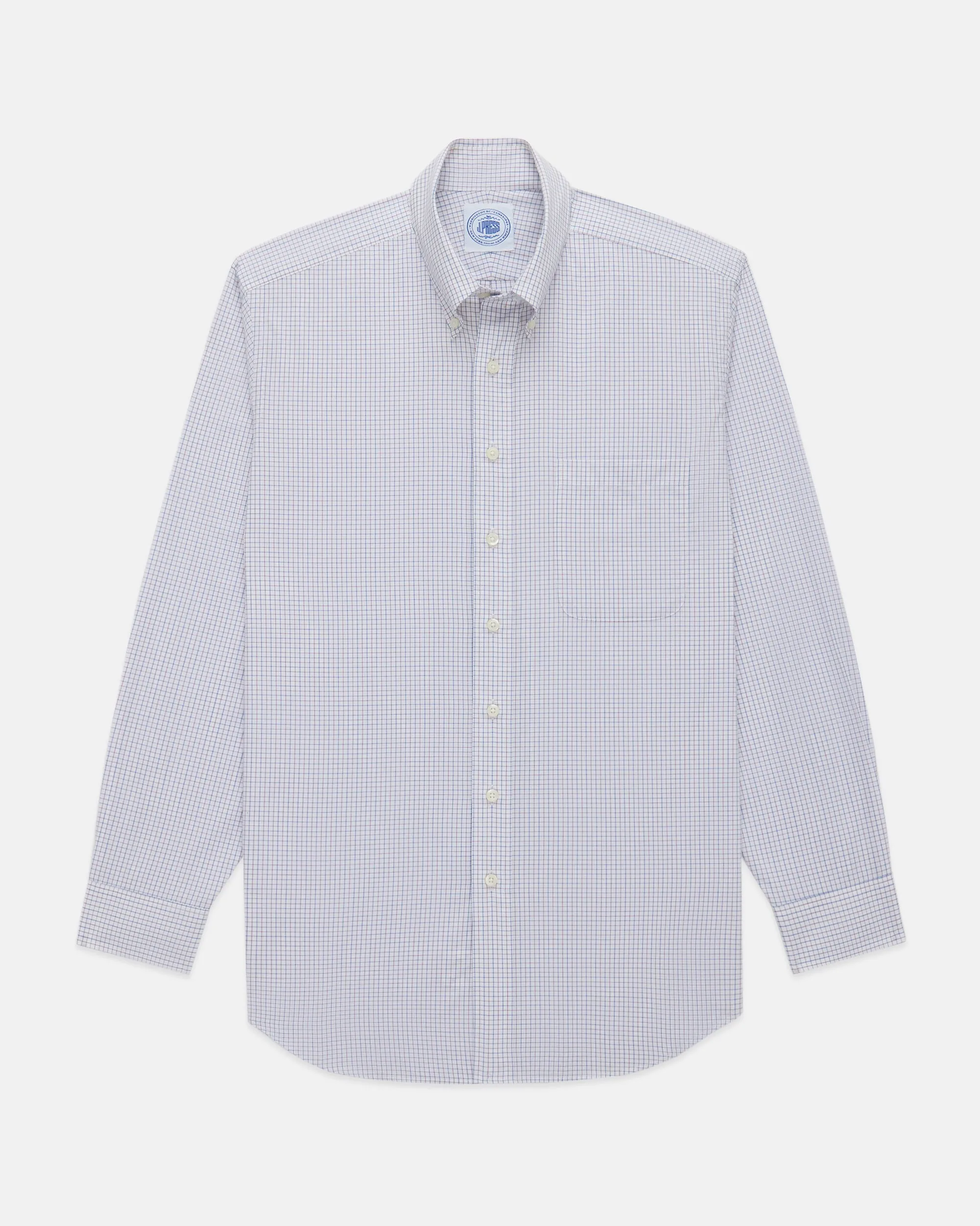 PURPLE/BLUE TATTERSALL BUTTON DOWN DRESS SHIRT