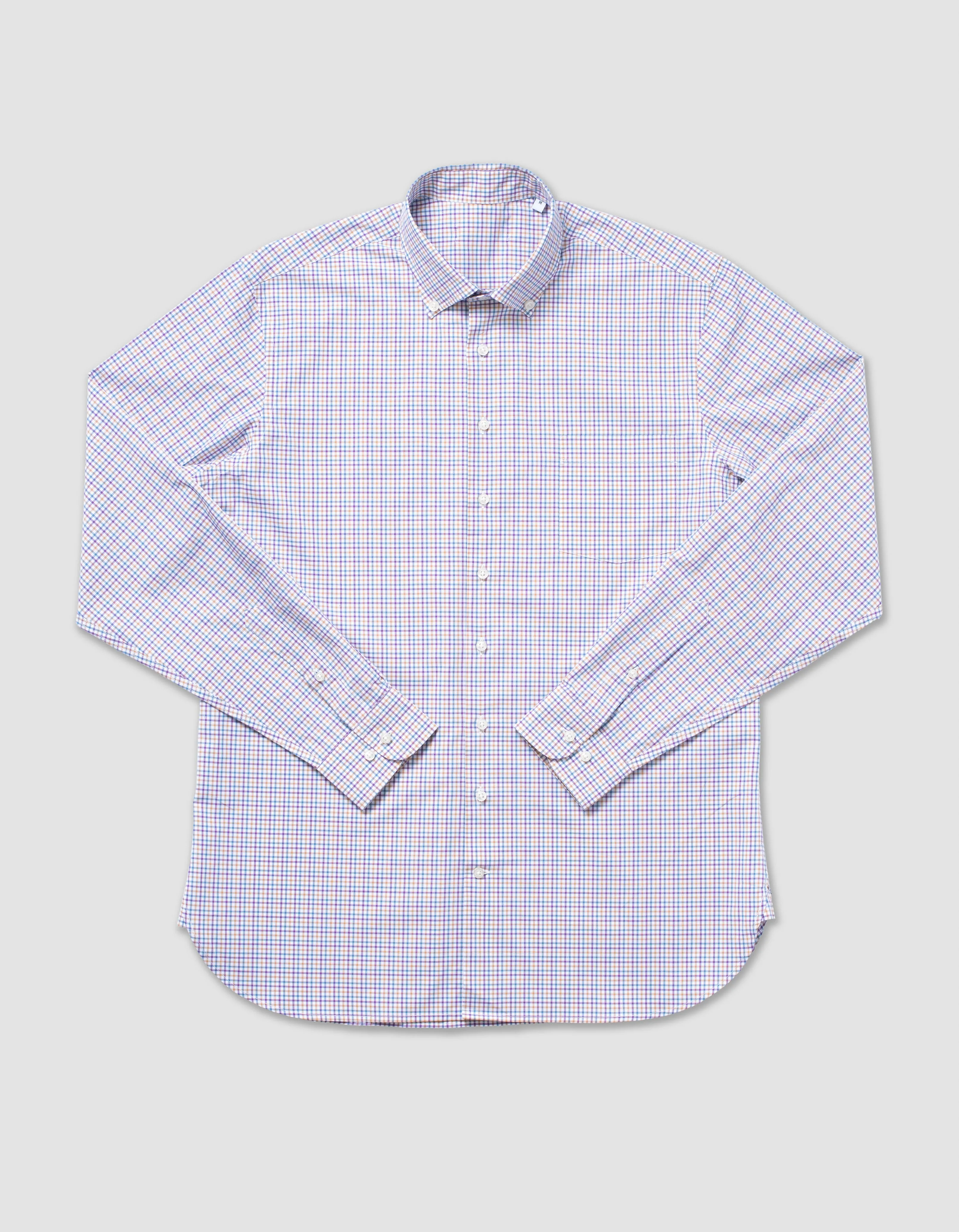 PURPLE/BLUE TATTERSALL SHIRT