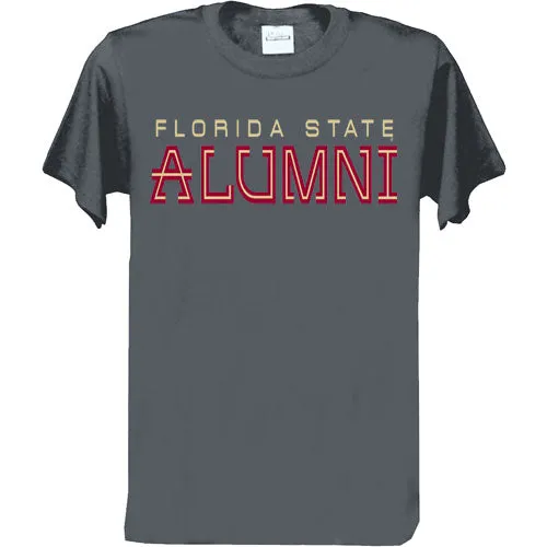 Ragz Adult/Unisex Florida State Alumni Short Sleeve T-shirt - Charcoal