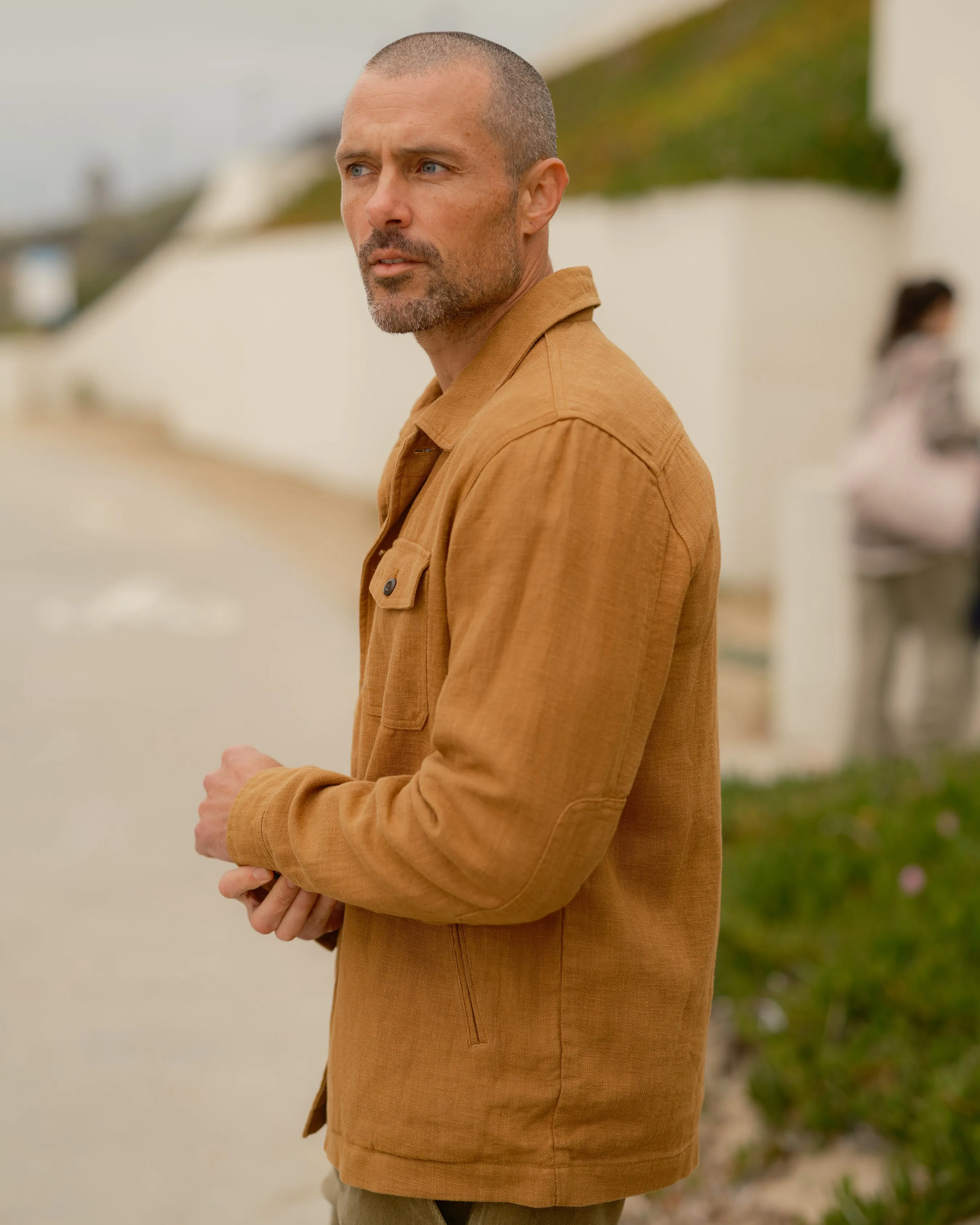 Ramie Chore Jacket - Tobacco