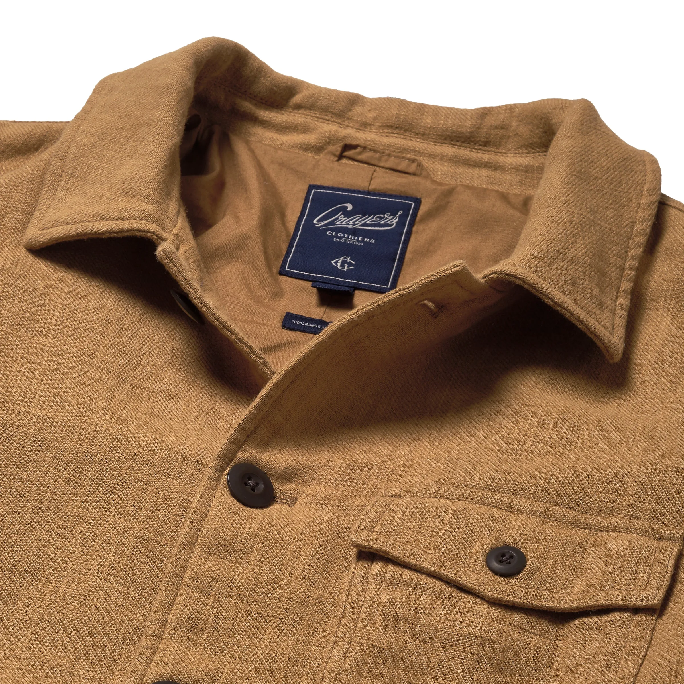 Ramie Chore Jacket - Tobacco