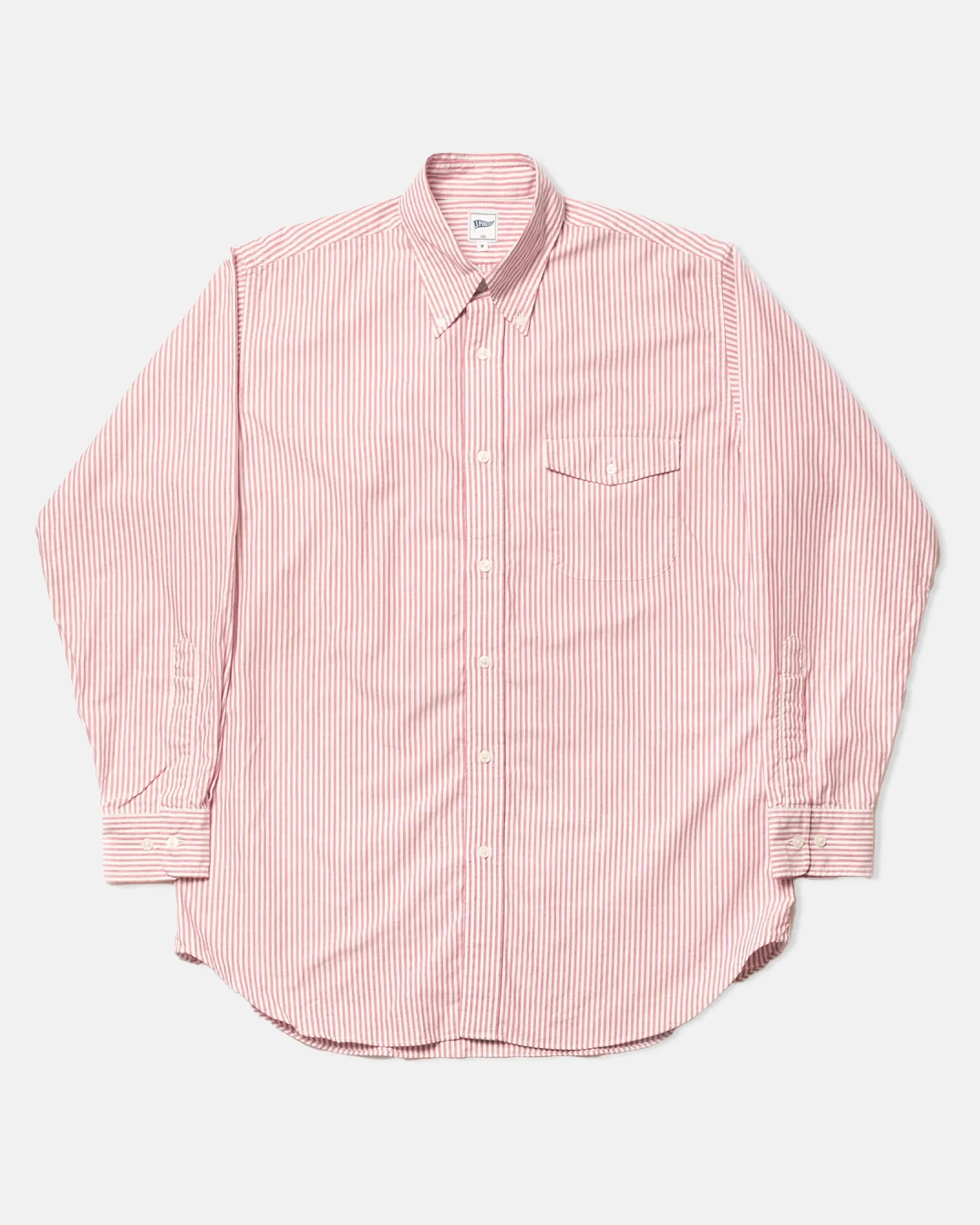 RED STRIPE ZEPHYR OXFORD SHIRT