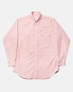 RED STRIPE ZEPHYR OXFORD SHIRT