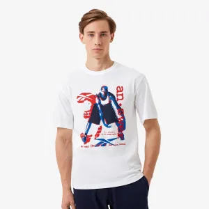 Reebok | BASKETBALL SHORT SLEEVE TEE  { WHITE