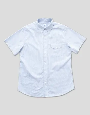 SEERSUCKER SHORT SLEEVE SHIRT - BLUE/WHITE