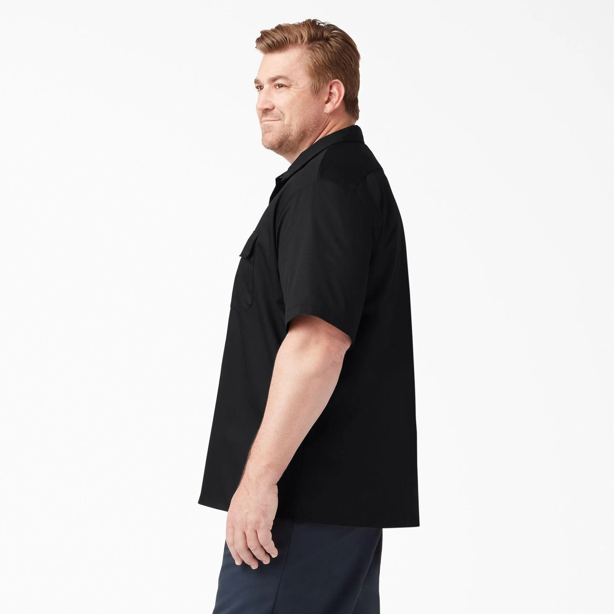 Short Sleeve Work Shirt, Black