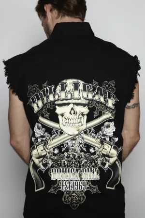 Six Gun Frayed Button Shirt
