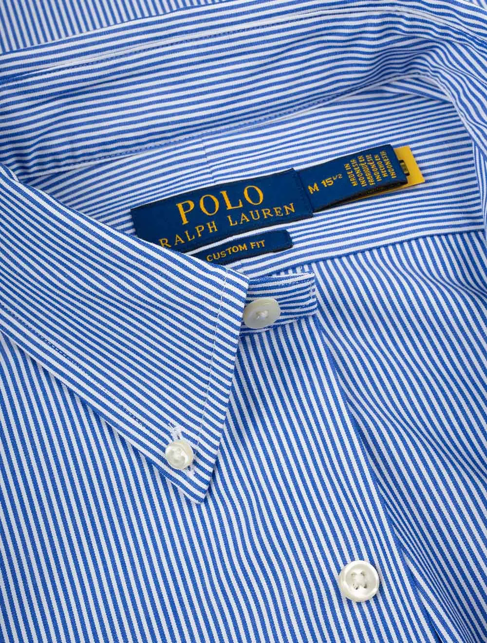 Stripe Button Down Shirt Blue
