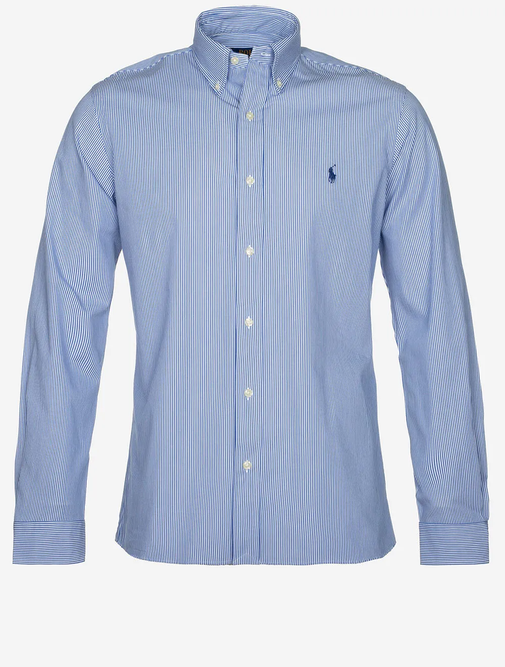 Stripe Button Down Shirt Blue