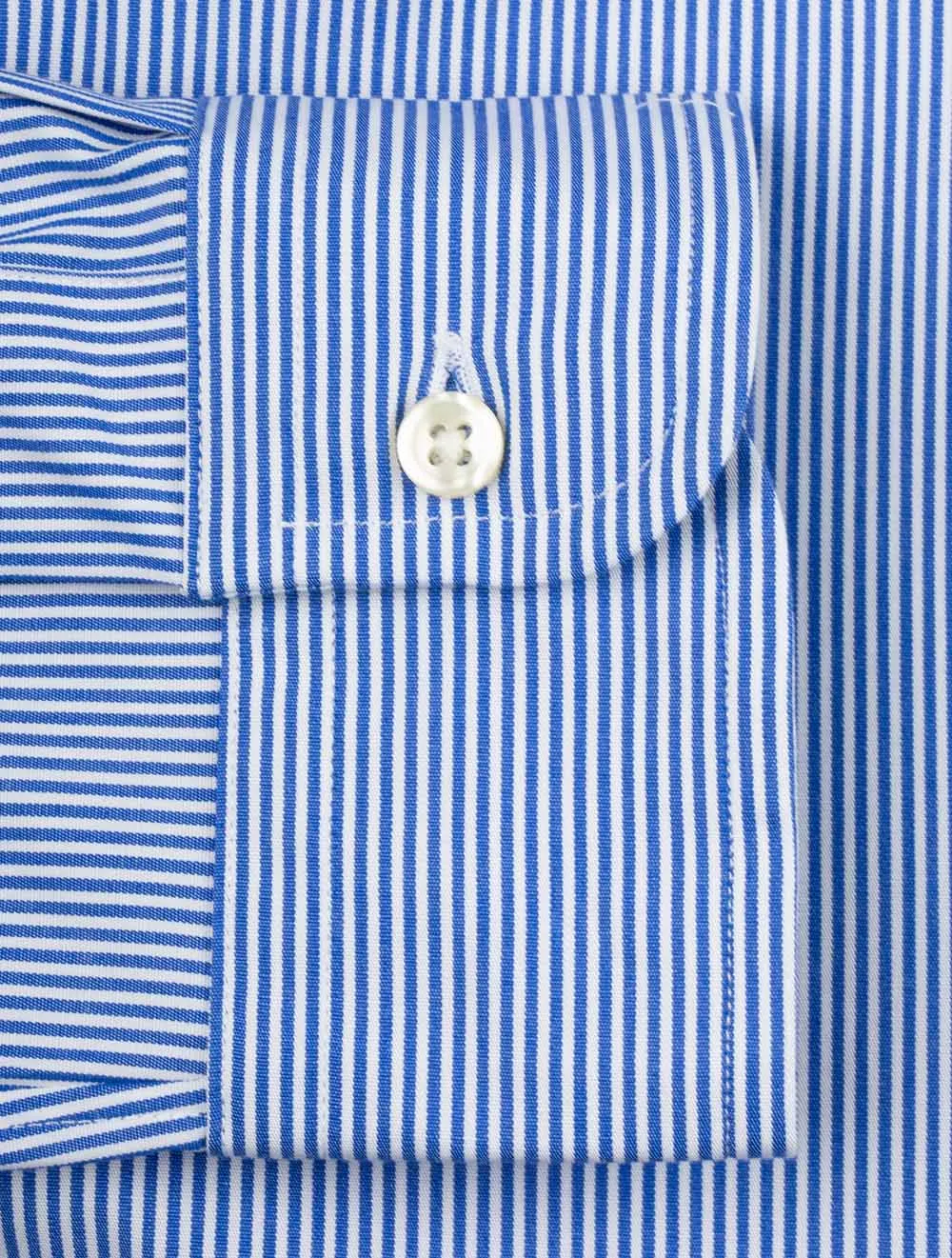 Stripe Button Down Shirt Blue