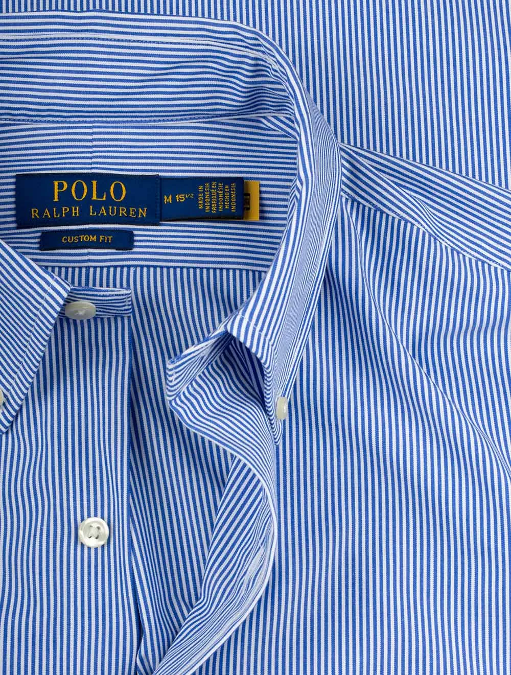 Stripe Button Down Shirt Blue