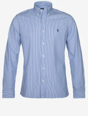 Stripe Button Down Shirt Blue