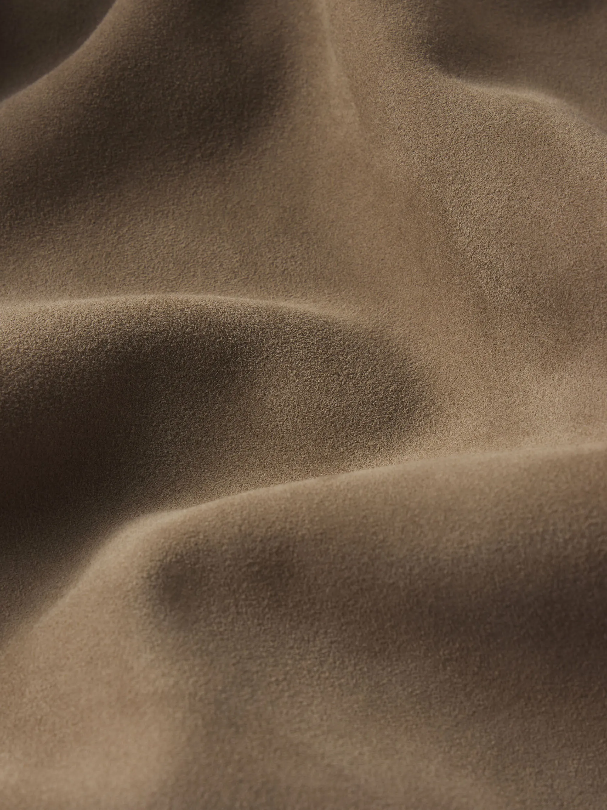Suede Chore Coat -- Dark Beige